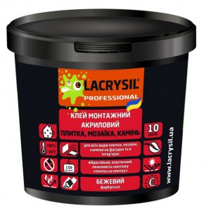 Клей монтажний Для плитки мозаїки та каменю беж