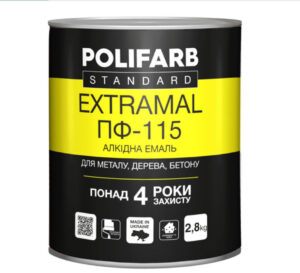 Алкідна емаль для дерева металу та бетону EXTRAMAL ПФ-115