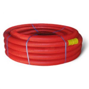 Посилена морозостійка гофротруба ПНД DKC червона